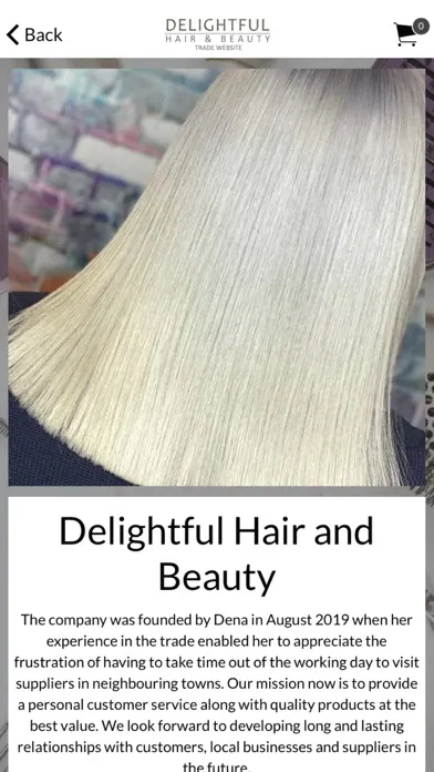 Zrzuty ekranu Delightful Hair & Beauty