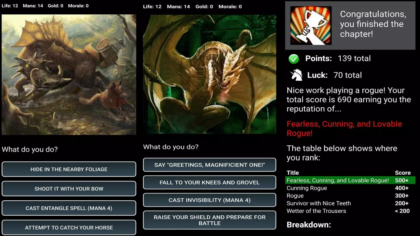 Dungeons and Decisions RPG Ekran Görüntüleri