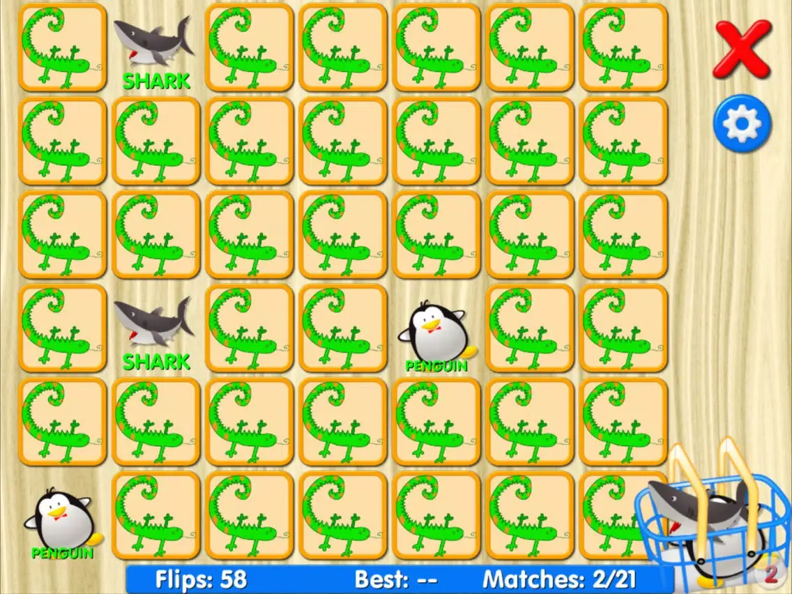 Capturas de pantalla de Animals matching memory game for kids iPad 