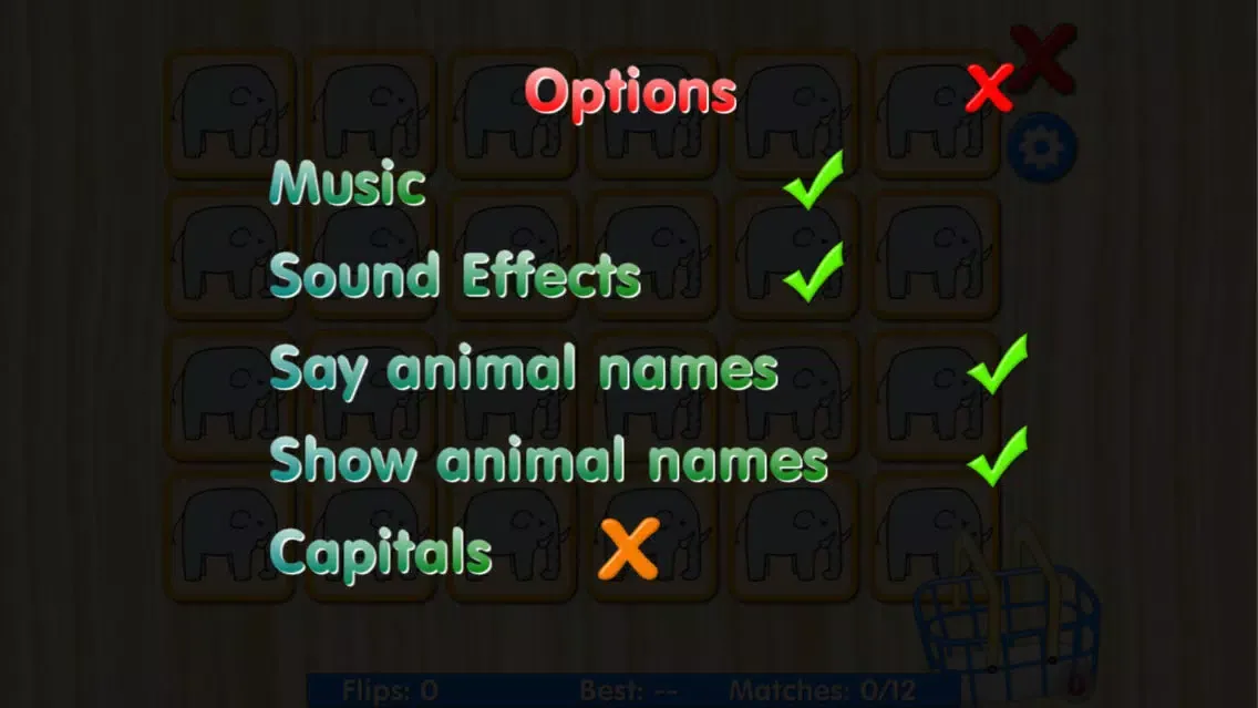 Capturas de pantalla de Animals matching memory game for kids