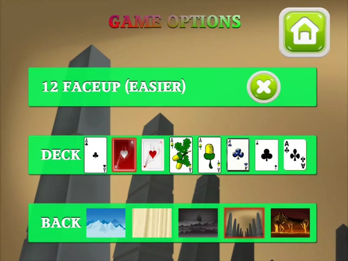 TriPeaks Solitaire card game iPad 应用截图