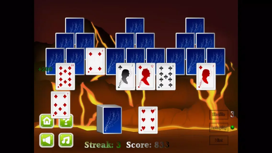 TriPeaks Solitaire card game应用截图
