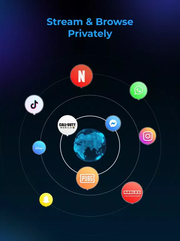 ภาพหน้าจอของ Delight VPN: Go New Planet iPad 