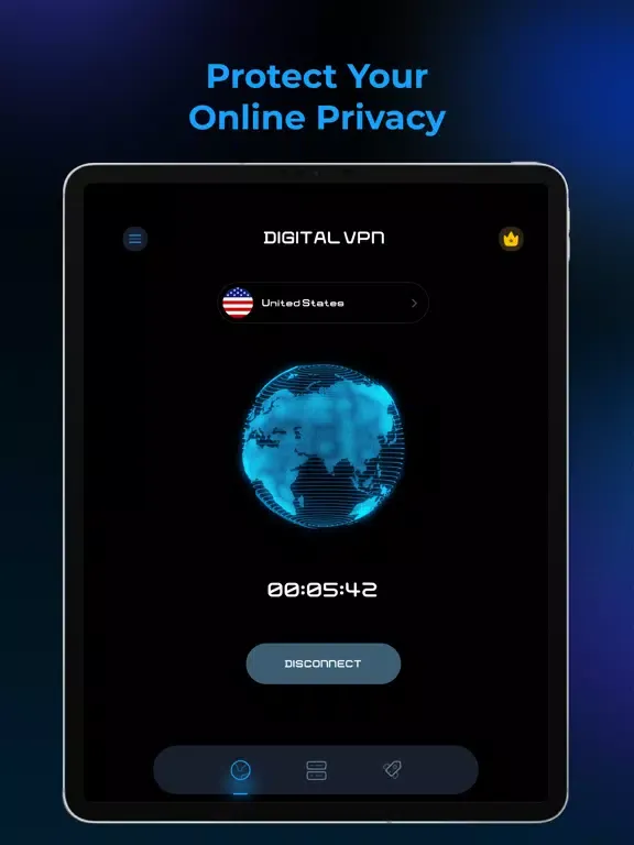 ภาพหน้าจอของ Delight VPN: Go New Planet iPad 