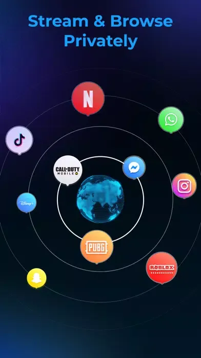 ภาพหน้าจอของ Delight VPN: Go New Planet
