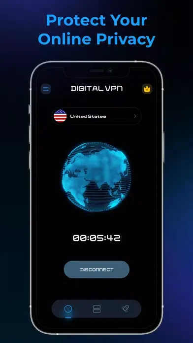 ภาพหน้าจอของ Delight VPN: Go New Planet