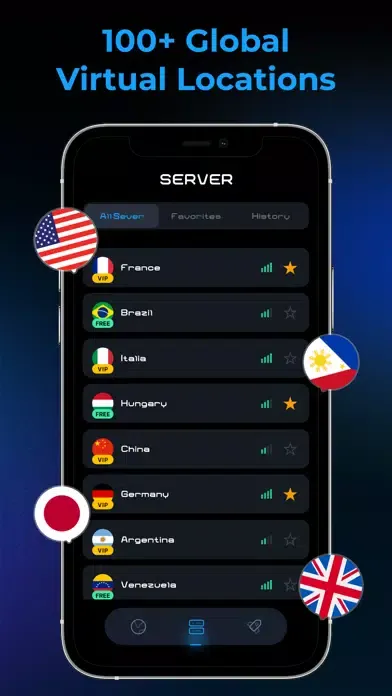 ภาพหน้าจอของ Delight VPN: Go New Planet