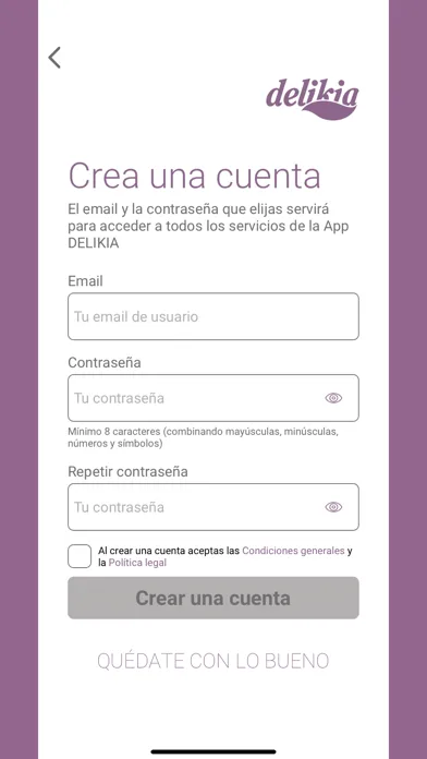 Delikia App Screenshots