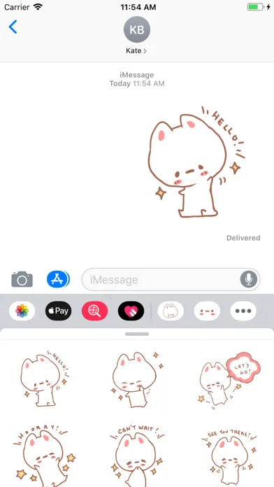 Aisu the Rabbit Stickers Screenshots