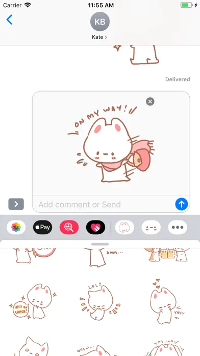 Aisu the Rabbit Stickers Screenshots