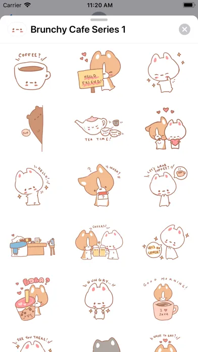 Brunchy Cafe Stickers 1 سکرین شاٹس