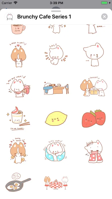Brunchy Cafe Stickers 1 سکرین شاٹس