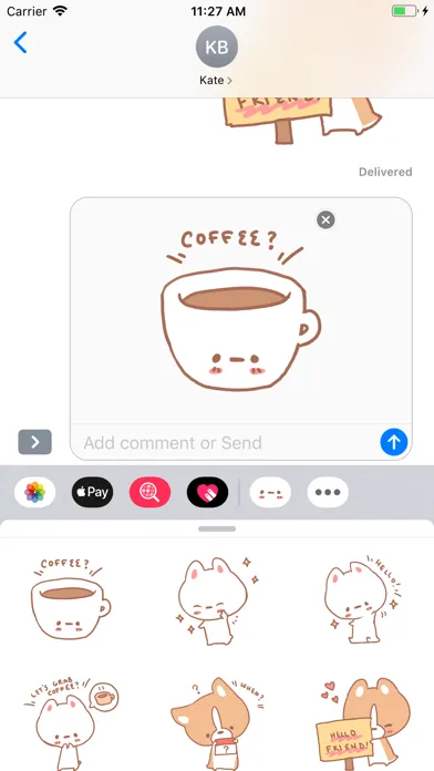 Brunchy Cafe Stickers 1 سکرین شاٹس