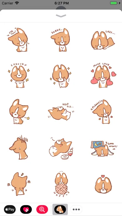 Waffle the Corgi Stickers应用截图