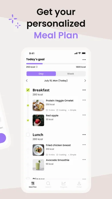 Delite - Meal Planner应用截图