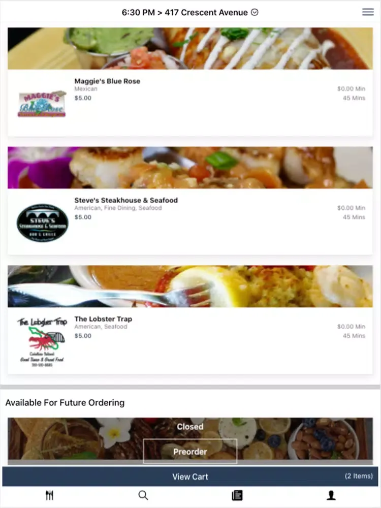 Capturas de pantalla de Catalina Island Eats iPad 