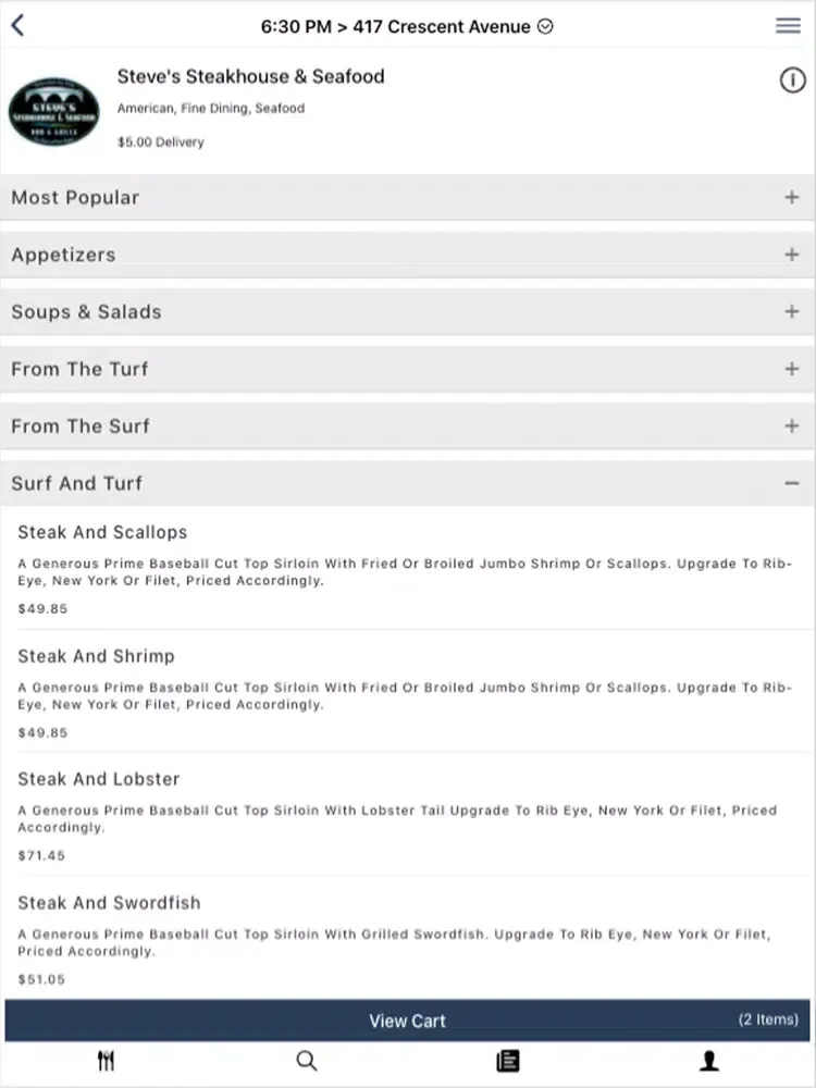 Capturas de pantalla de Catalina Island Eats iPad 
