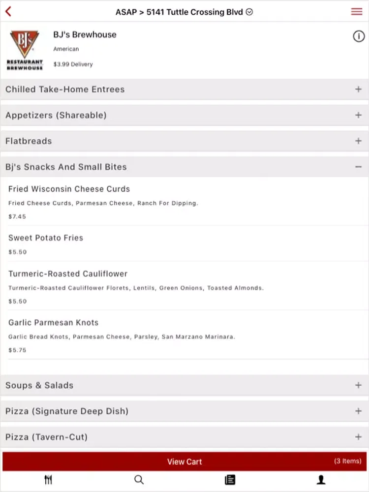 Ảnh chụp màn hình của My Front Door Delivery iPad 