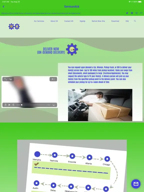 Deliver-Now iPad  Screenshots