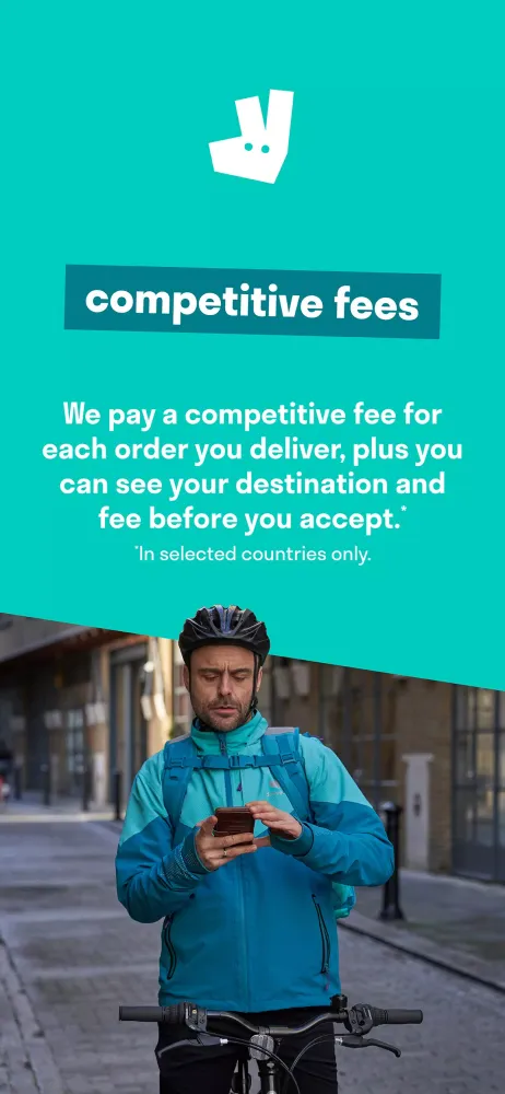 ภาพหน้าจอของ Deliveroo Rider