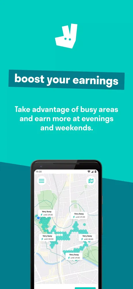 ภาพหน้าจอของ Deliveroo Rider