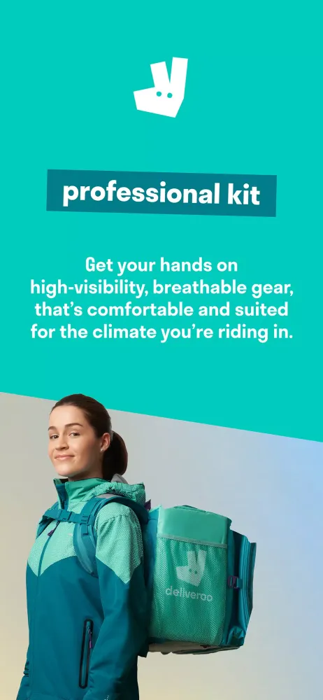 ภาพหน้าจอของ Deliveroo Rider
