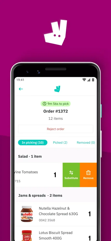 Capturas de pantalla de Deliveroo Order Picker