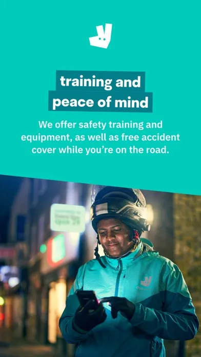 ภาพหน้าจอของ Deliveroo Rider
