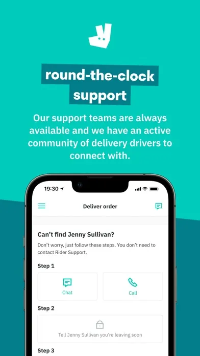 ภาพหน้าจอของ Deliveroo Rider