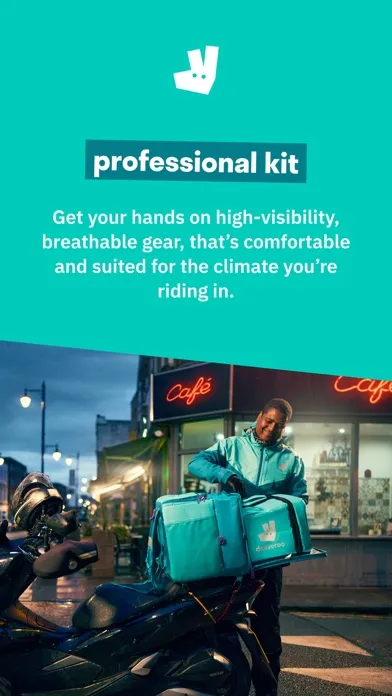 ภาพหน้าจอของ Deliveroo Rider