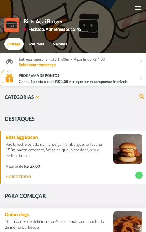 Bitts Açaí Burger Ekran Görüntüleri
