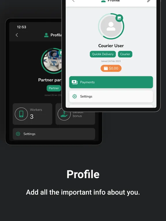 CourierBonus iPad  سکرین شاٹس