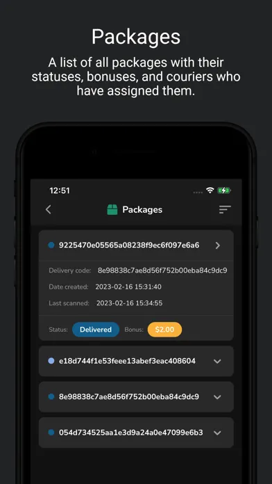 CourierBonus سکرین شاٹس
