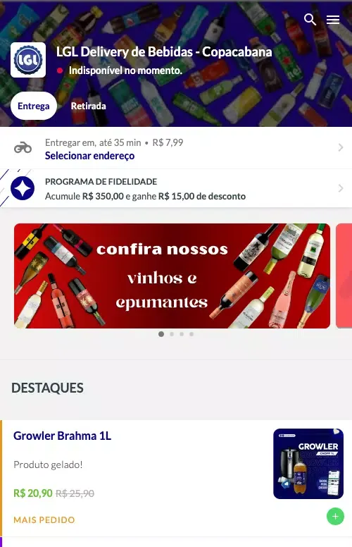 LGL Delivery de Bebidas Screenshots