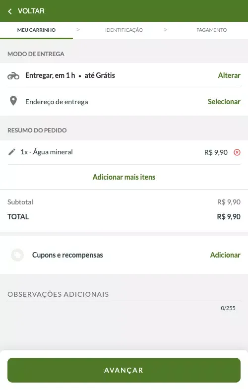 Tangkapan skrin Nakato Sushi Delivery