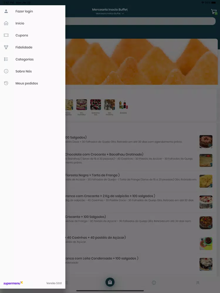 Mercearia Inácio Buffet iPad  Screenshots
