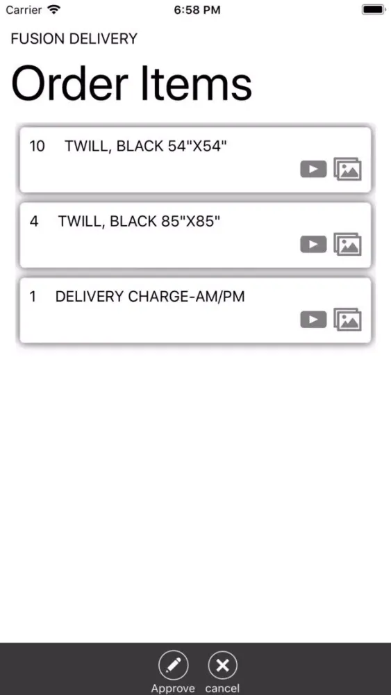 Capturas de pantalla de Fusion Delivery Driver