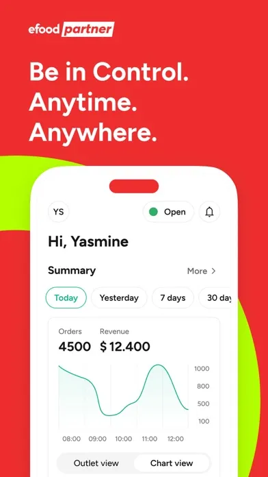 Ảnh chụp màn hình của efood partner