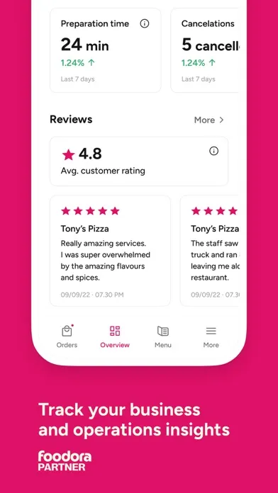 foodora partner স্ক্রিনশট