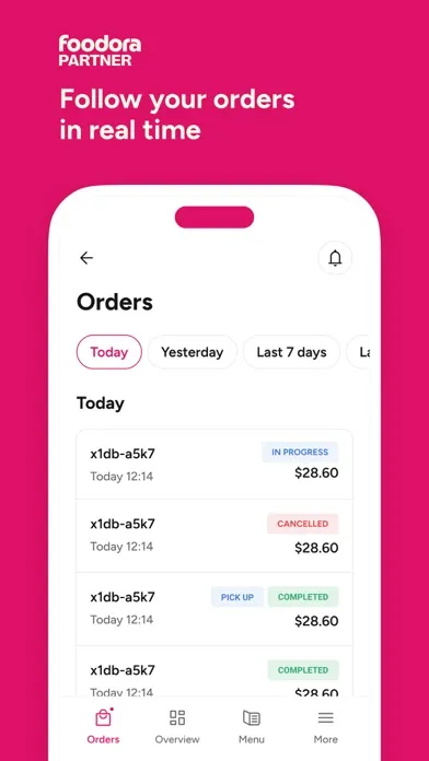 foodora partner স্ক্রিনশট