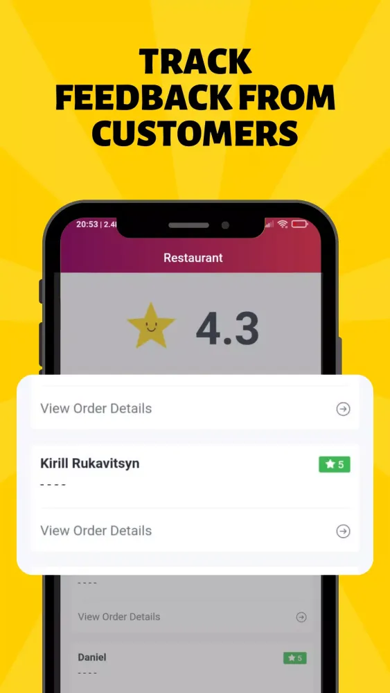 ภาพหน้าจอของ Delivery KPG Resto