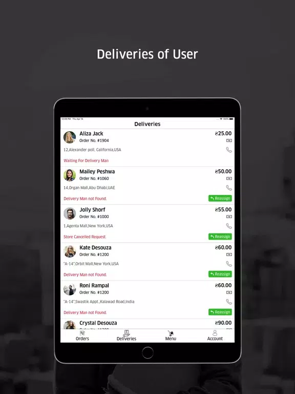 Tastee Business iPad  Screenshots