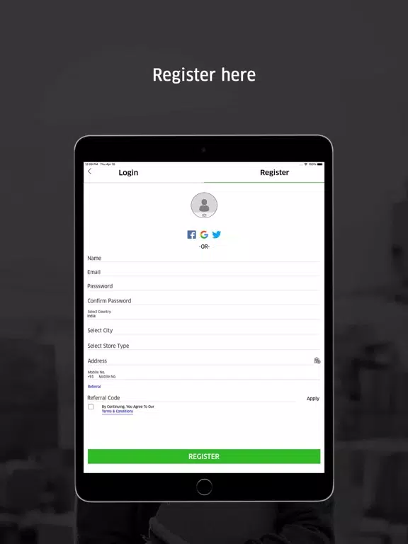 Tastee Business iPad  Screenshots