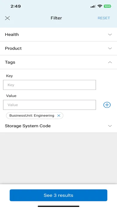 Dell EMC CloudIQ स्क्रीनशॉट