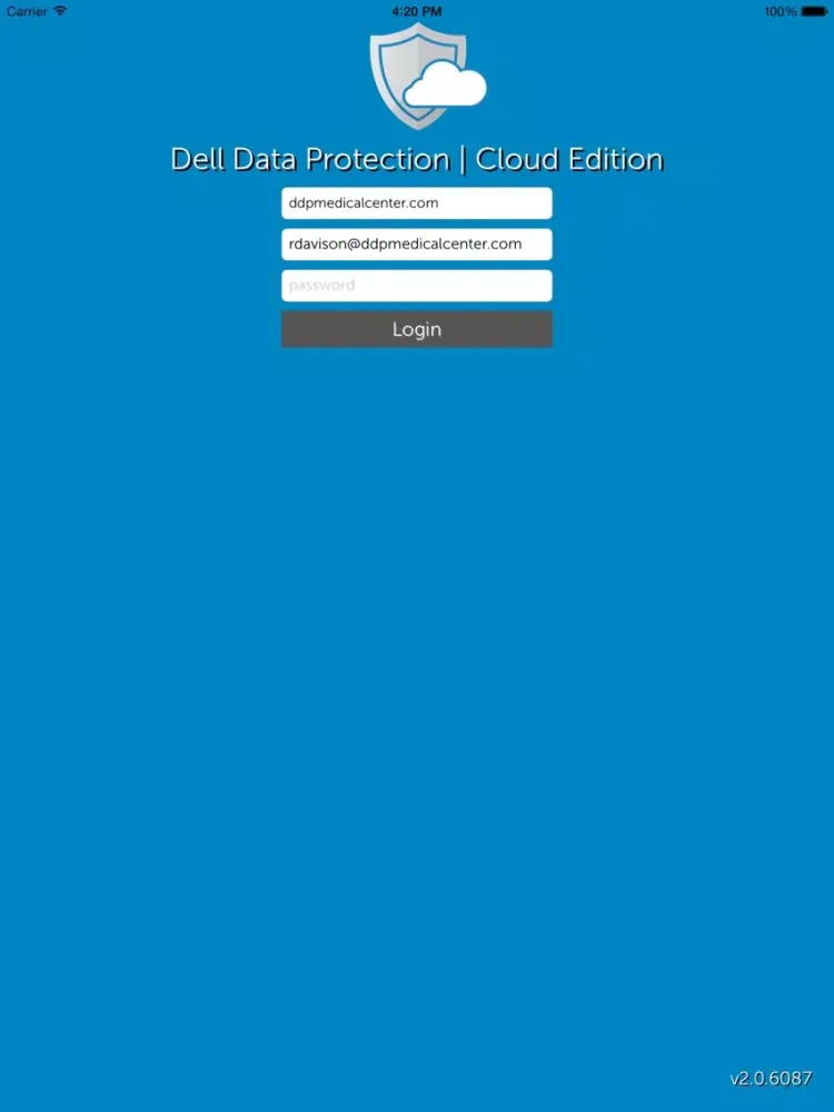 تصاویر Dell Data Protection | Cloud Edition iPad 