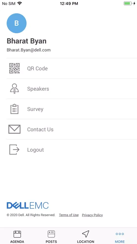 Tangkapan skrin DD BA Events