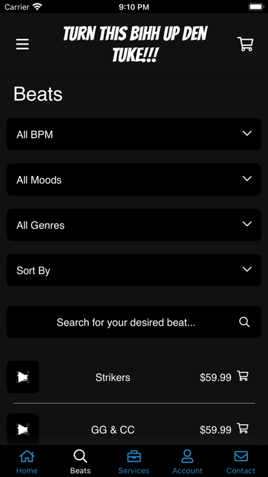 Tangkapan layar TPE Music
