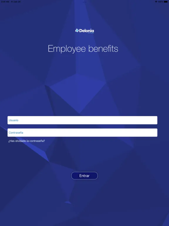 Zrzuty ekranu Delonia Employee Benefits iPad 