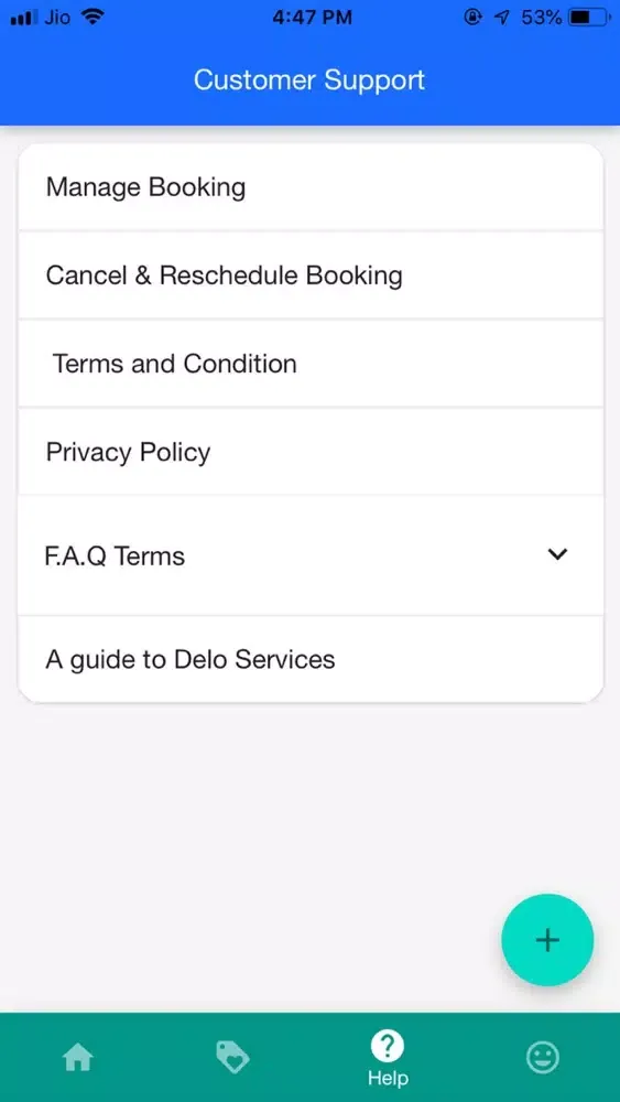 Captures d'écran de Delo services
