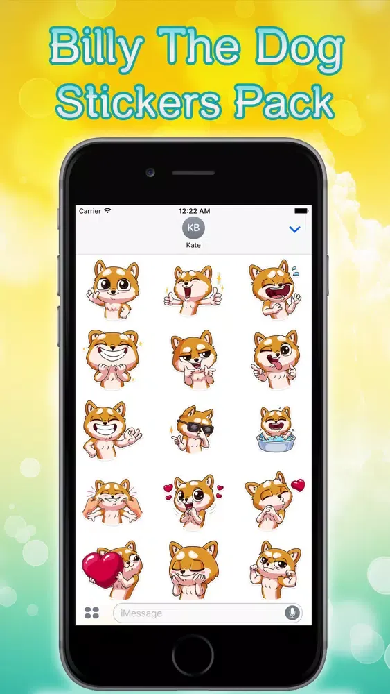 Billy The Dog Emoji Stickers for iMessage স্ক্রিনশট